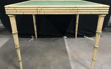 Bamboo Style Game Table W Drawers