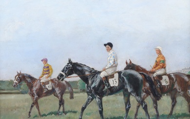 Baron Karl Reille (Français, 1886-1975), Les trois jockeys