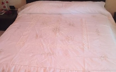 Bedspread (1) - organza and lace - 1950-1974
