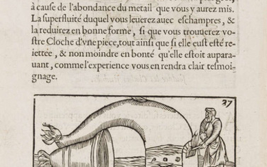 Biringuccio (Vannoccio) La Pyrothecnie ou art du feu, contenant dix livres, Rouen, Jacques Cailloüe, 1627; and a 1678 Bologna edition of the same (2)