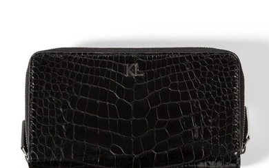 Chanel Black Alligator Wallet, circa 2000