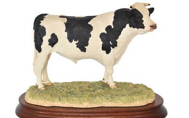 Border Fine Arts 'Holstein Bull', model No. B0308, limited edition...