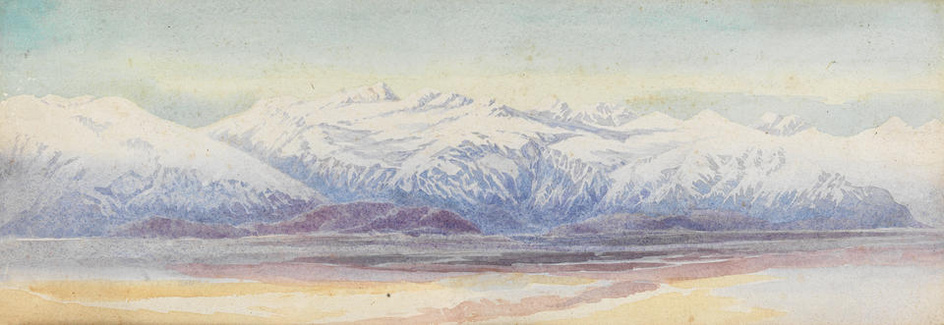 British School Mid-19th Century A Himalayan valley
