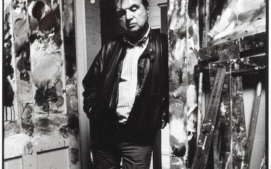 Bruce Bernard (British, 1928-2000) Francis Bacon In The Studio Doorway,...