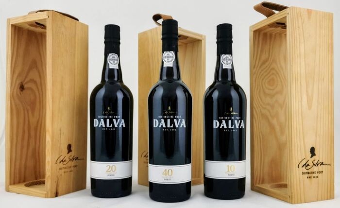 C. da Silva Dalva Tawny 40, 20 & 10 Years - 3 Bottles (0.75L)