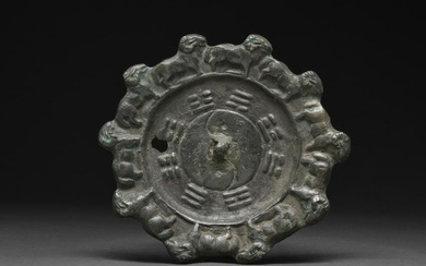 CHINESE TANG DYNASTY BRONZE MIRROR