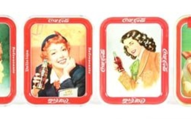 COLLECTION OF 6 COCA-COLA ADVERTISING TRAYS