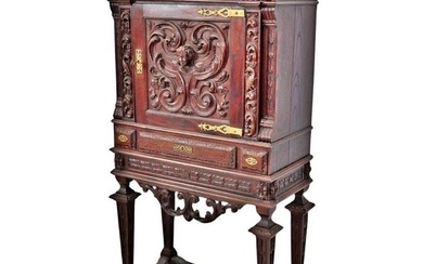 Cabinet on stand - Wood