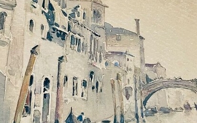 Casimir Raymond (1870-1965) - Canal à Venise