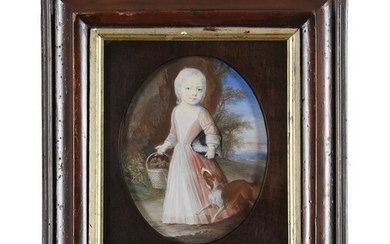 Catharina da Costa (British 1679 - 1756), Portrait of a child holding a basket of chicks