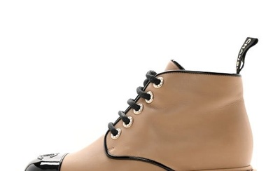Chanel Calfskin Lace Up CC