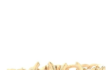 Chanel Metal CC Chain Link Cuff Bracelet Gold