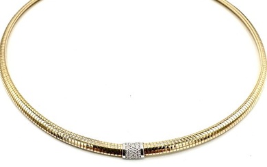 Chimento Choker necklace - Gold and diamonds Round Diamond