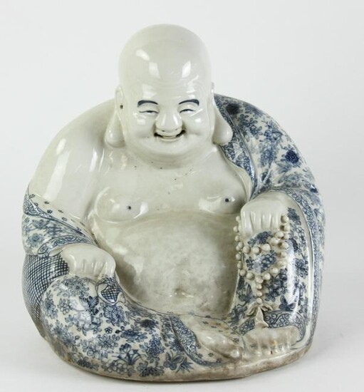 Chinese Blue and White Porcelain Buddha