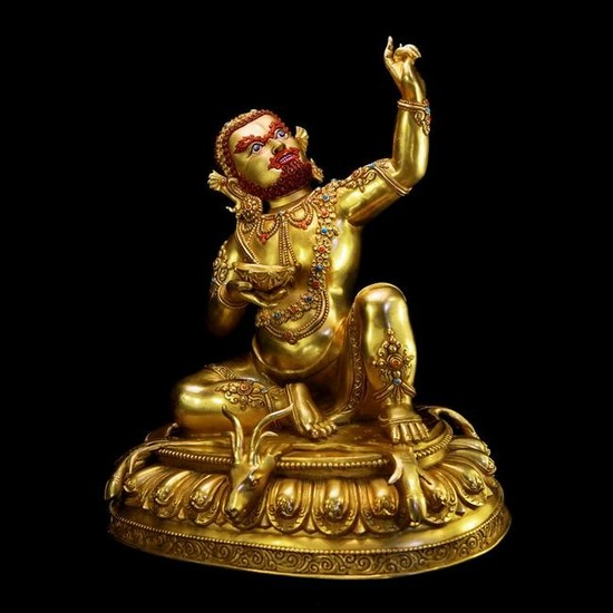 Chinese Qing Dynasty Bronze Buddha