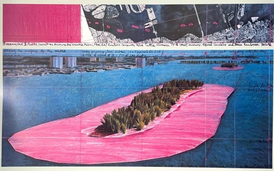 Christo - Surrounded Islands (Miami) - Achenbach licensed print - 1982