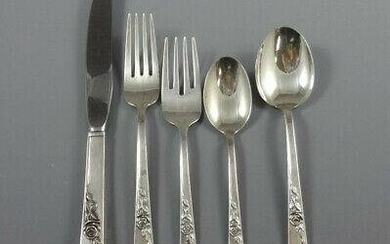 Classic Rose by Reed & Barton Sterling Silver Flatware Set 12 Service 66 Pieces