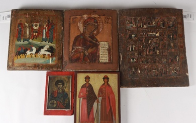 Collection of Russian icons, 19/20 century (5)
