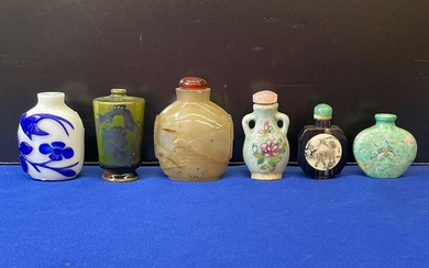 Collection of Six Assorted Snuff Bottles