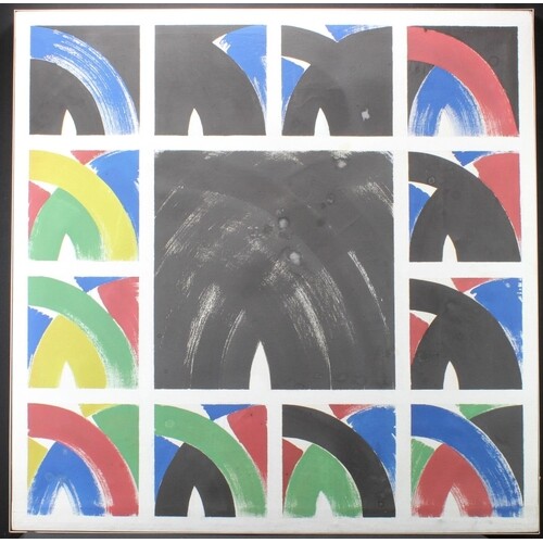 Crozier, Philip (b1947). Pair of untitled abstracts on canva...