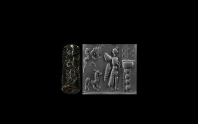 Cylinder Seal with Winged Figure