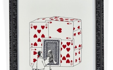 DRAN (Français - Né en 1979)House of cards - 2015Sérigraphie en couleursSignée et numérotée "41/125"Edition...