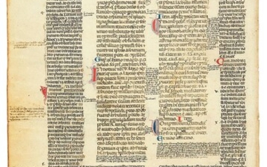 Ɵ Decretals, in Latin, from a large manuscript on parchment [Italy, 14th century]