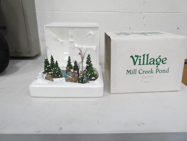 Dept 56 Mill Creek Pond Christmas Village Accessory in Original Box