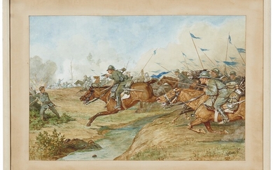Dragons of Genoa at the Battle of Pozzuolo in Friuli 20th Century