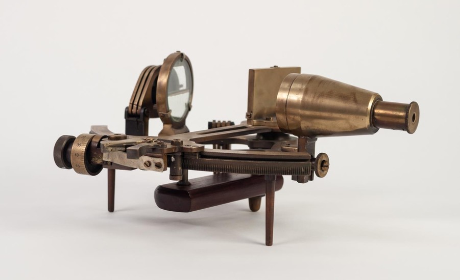 EARLY 20th CENTURY GERMAN BRASS SHIP'S SEXTANT by C. Plath, ...