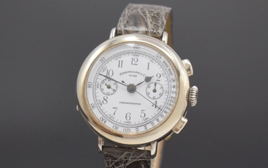 EBERHARD & Co. chronographe à roue à colonnes pour le 100e anniversaire en argent sterling,...