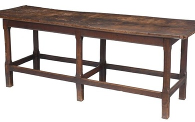 Early British Oak and Mixed Woods Refectory Table