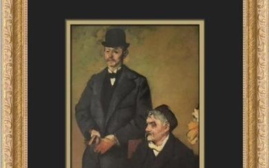 Edgar Degas Henri Rouart and His Son Alexis Custom Framed Print