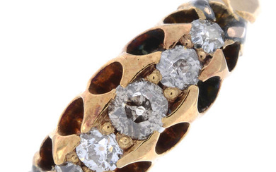 Edwardian diamond five-stone ring