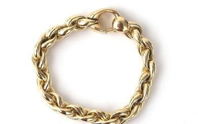 Een 14 krt. gouden armband