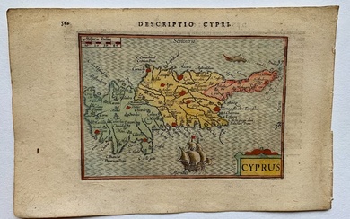 Europe, Map - Cyprus; P. Bertius - Cyprus - 1601-1620