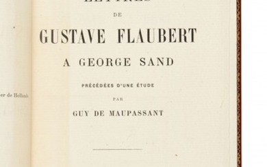 FLAUBERT, Gustave (1821-1880) Lettres à Georges Sand