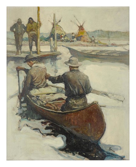 FRANK EARLE SCHOONOVER | APPROACHING CAMP