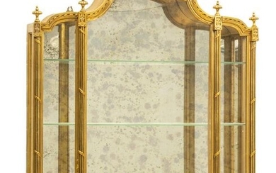 FRENCH STYLE GILT WOOD HANGING DISPLAY CABINET CD 1920