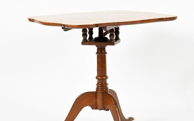 Federal Maple Birdcage Tilt-Top Tea Table
