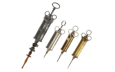 Four 19th Century Syringes