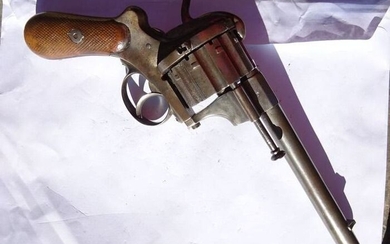 France - 1860 - Chaineux - Pinfire (Lefaucheux) - Revolver - 12mm cal