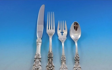Francis I Reed**^^ & Barton Sterling Silver Flatware Service For 8 Set 32 Pieces