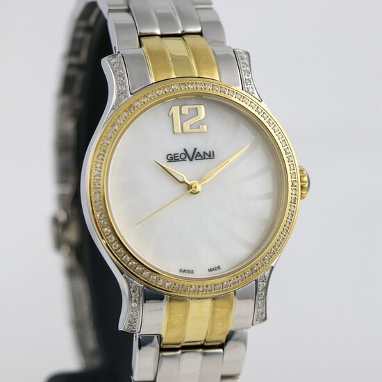 GEOVANI - Swiss Diamond Watch - GOL587-SG-D-7 "NO RESERVE PRICE" - Women - 2011-present