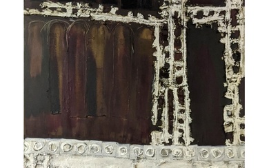 GINETTE FIANDACA, 'Building Bridges', oil on canvas, with mi...