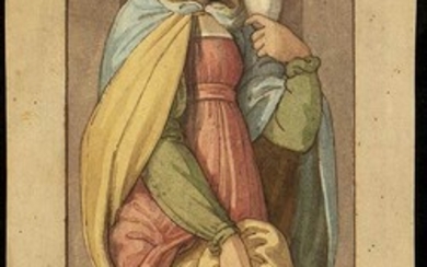 GIOVANNI SANGUINETTI (Mantua, 1789 - Rome, 1867) Mary Magdalene Black...