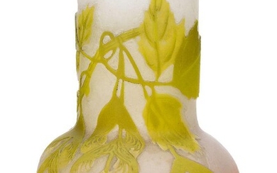 Gallé, a cameo glass vase c.1904-06, signed in cameo Gallé...