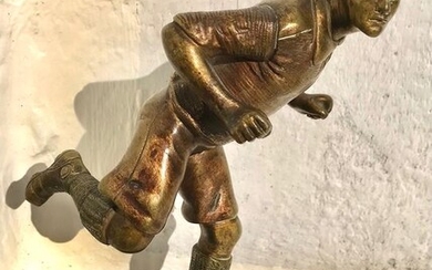 Georges Omerth (1895 -1925) - Sculpture, The football player (1) - Art Deco - Bronze (patinated) - Early 20th century