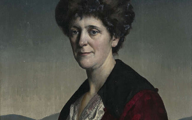 Gerald Leslie Brockhurst (1890-1978), Portrait of Charlotte Elizabeth Hollingsworth
