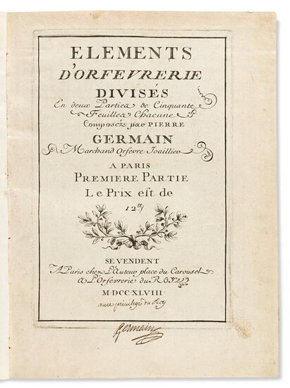 Germain, Pierre, le Roman (1703-1783) Elements